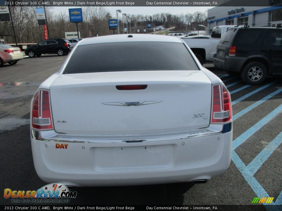 2013 Chrysler 300 C AWD Bright White / Dark Frost Beige/Light Frost Beige Photo #6