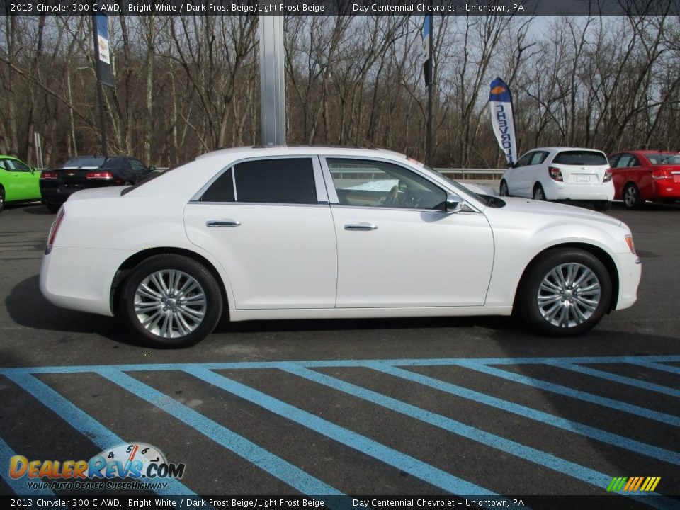 2013 Chrysler 300 C AWD Bright White / Dark Frost Beige/Light Frost Beige Photo #10