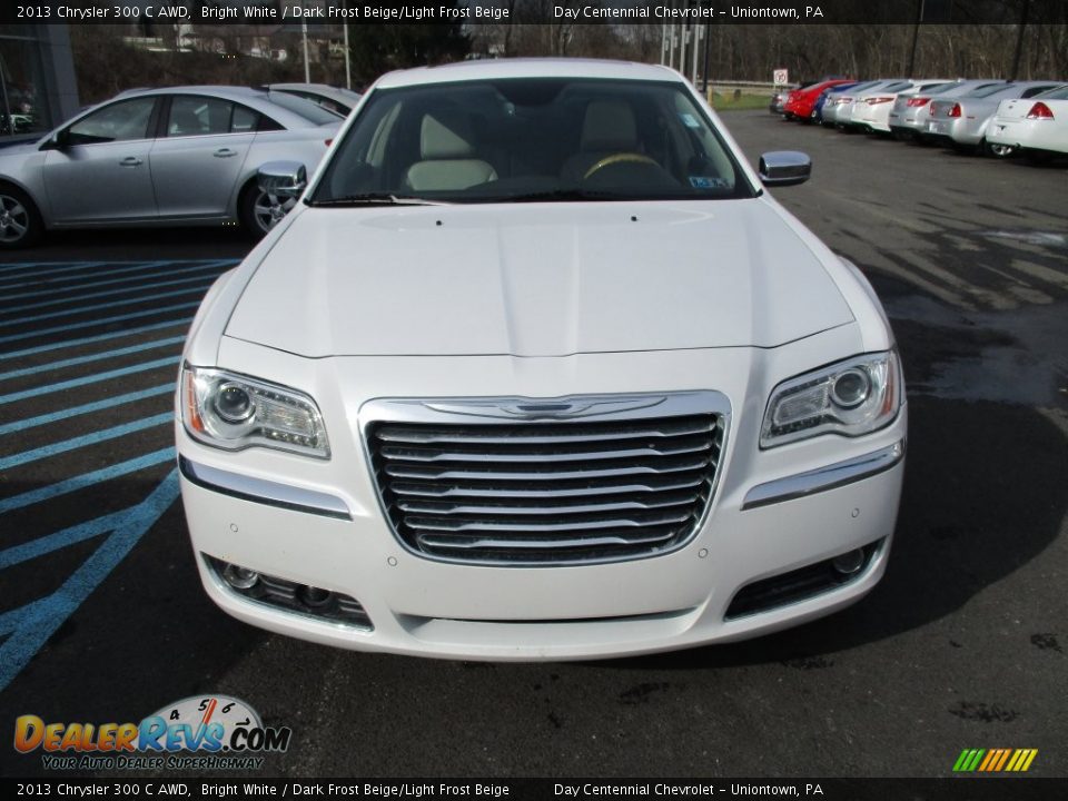 2013 Chrysler 300 C AWD Bright White / Dark Frost Beige/Light Frost Beige Photo #13