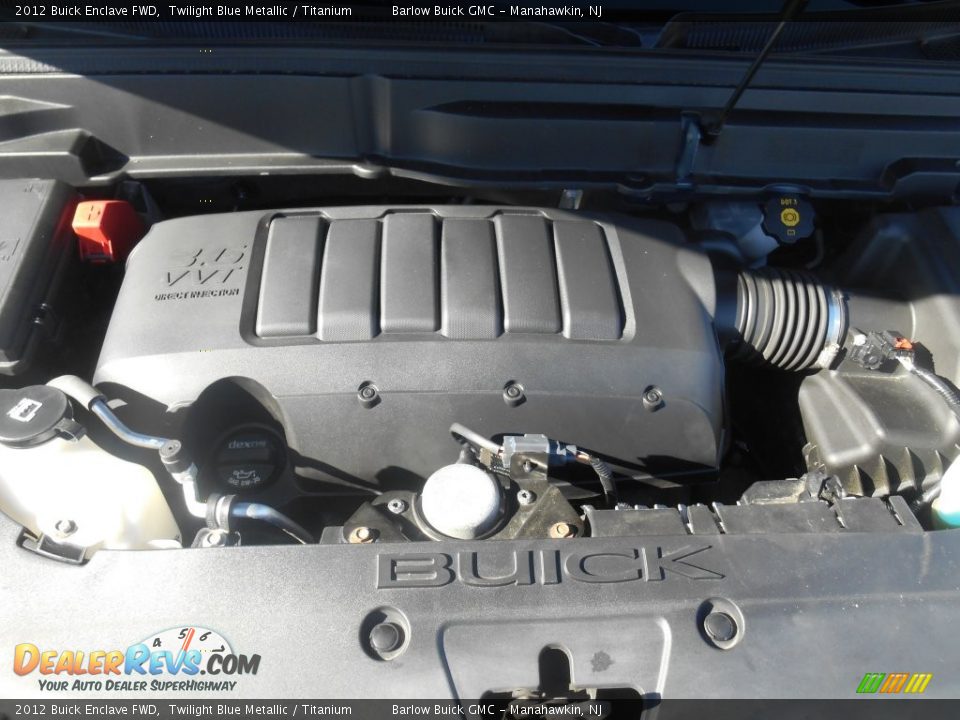 2012 Buick Enclave FWD Twilight Blue Metallic / Titanium Photo #12
