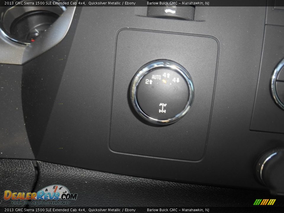 2013 GMC Sierra 1500 SLE Extended Cab 4x4 Quicksilver Metallic / Ebony Photo #16