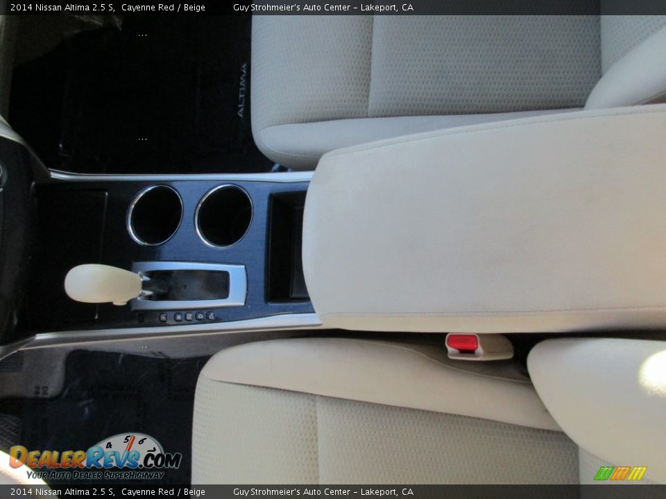 2014 Nissan Altima 2.5 S Cayenne Red / Beige Photo #17
