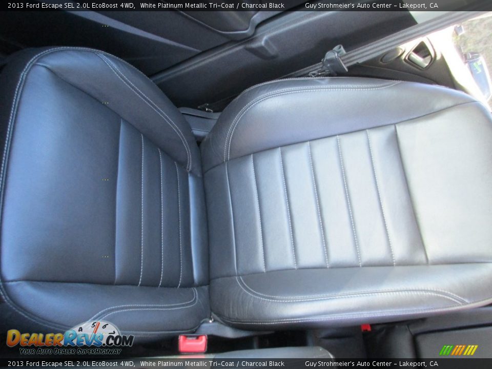 2013 Ford Escape SEL 2.0L EcoBoost 4WD White Platinum Metallic Tri-Coat / Charcoal Black Photo #17