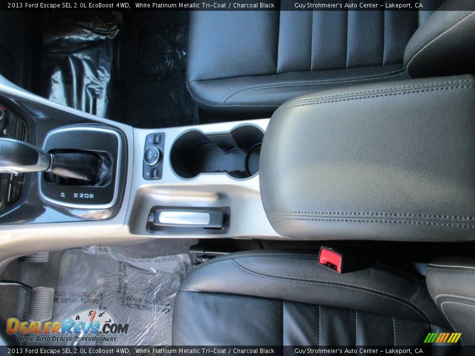2013 Ford Escape SEL 2.0L EcoBoost 4WD White Platinum Metallic Tri-Coat / Charcoal Black Photo #18