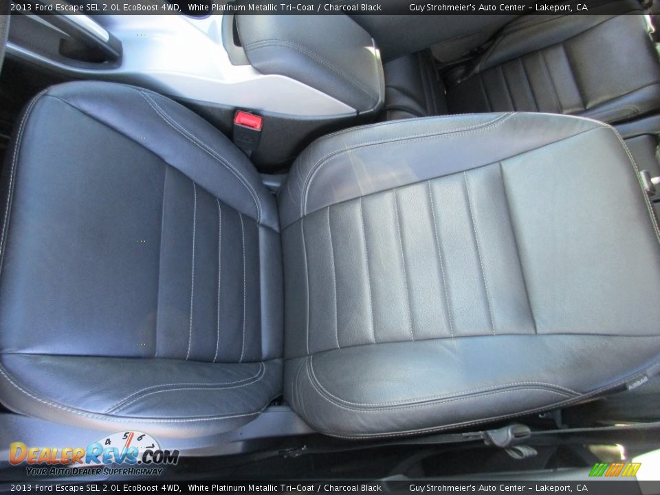 2013 Ford Escape SEL 2.0L EcoBoost 4WD White Platinum Metallic Tri-Coat / Charcoal Black Photo #19
