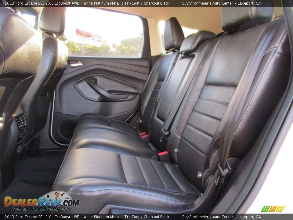 2013 Ford Escape SEL 2.0L EcoBoost 4WD White Platinum Metallic Tri-Coat / Charcoal Black Photo #21