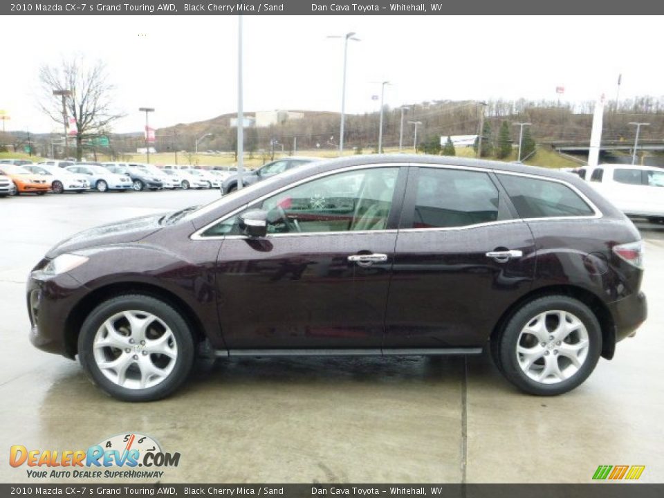 2010 Mazda CX-7 s Grand Touring AWD Black Cherry Mica / Sand Photo #11