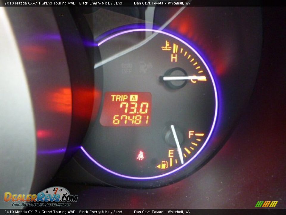 2010 Mazda CX-7 s Grand Touring AWD Black Cherry Mica / Sand Photo #19