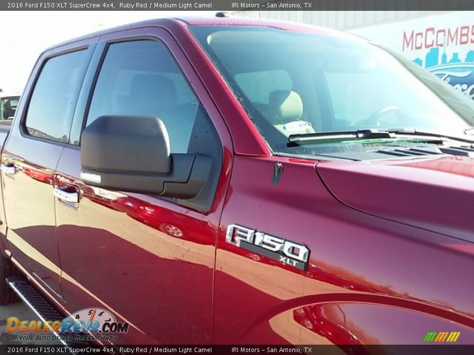 2016 Ford F150 XLT SuperCrew 4x4 Ruby Red / Medium Light Camel Photo #6