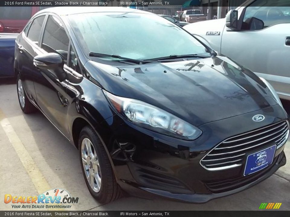 2016 Ford Fiesta SE Sedan Shadow Black / Charcoal Black Photo #1