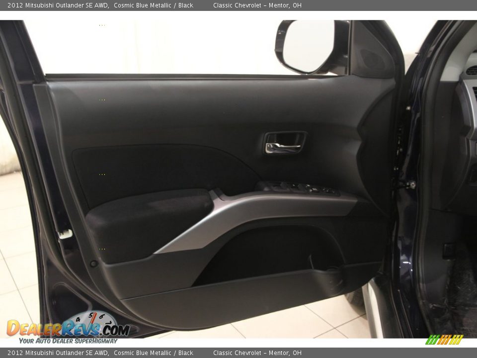 2012 Mitsubishi Outlander SE AWD Cosmic Blue Metallic / Black Photo #4