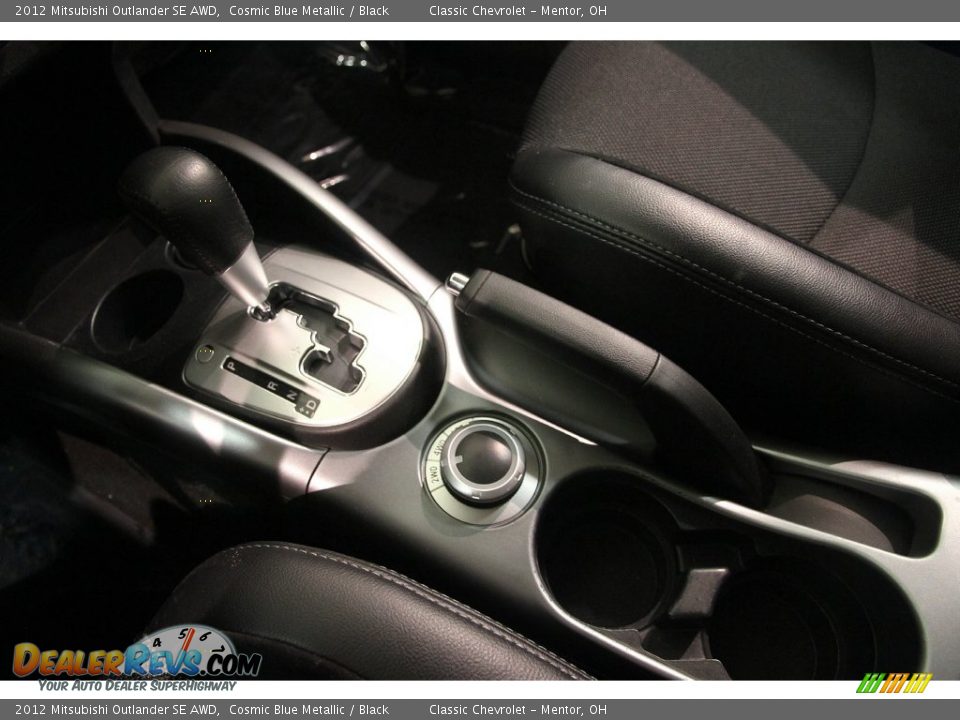 2012 Mitsubishi Outlander SE AWD Cosmic Blue Metallic / Black Photo #9