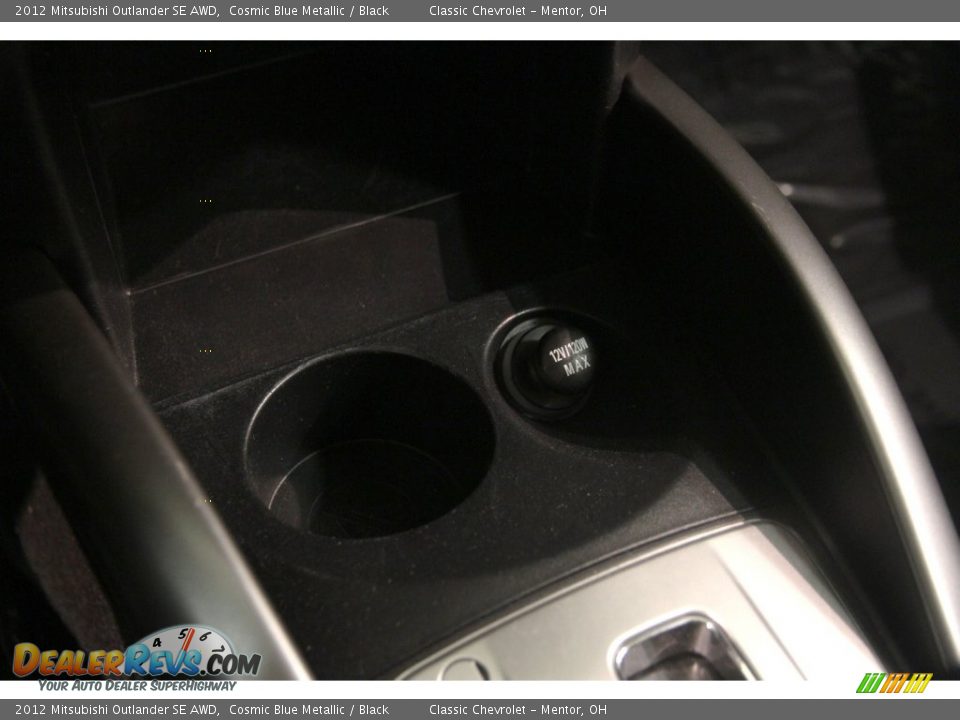 2012 Mitsubishi Outlander SE AWD Cosmic Blue Metallic / Black Photo #10