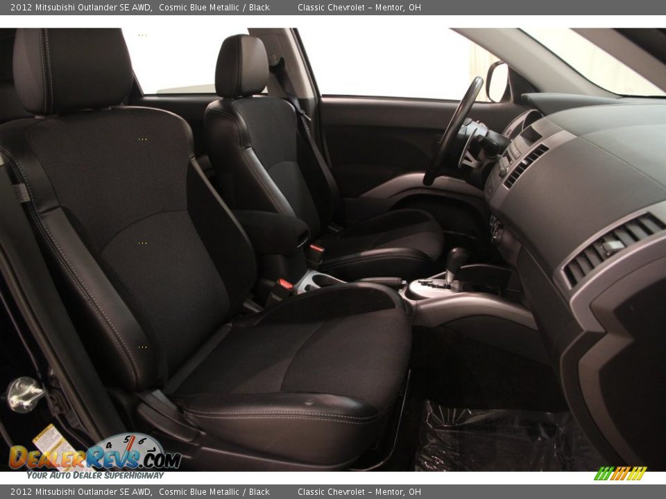 2012 Mitsubishi Outlander SE AWD Cosmic Blue Metallic / Black Photo #11