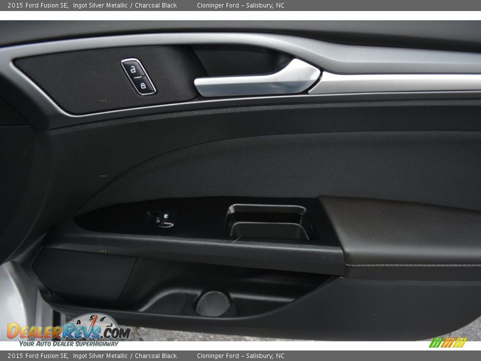 2015 Ford Fusion SE Ingot Silver Metallic / Charcoal Black Photo #15