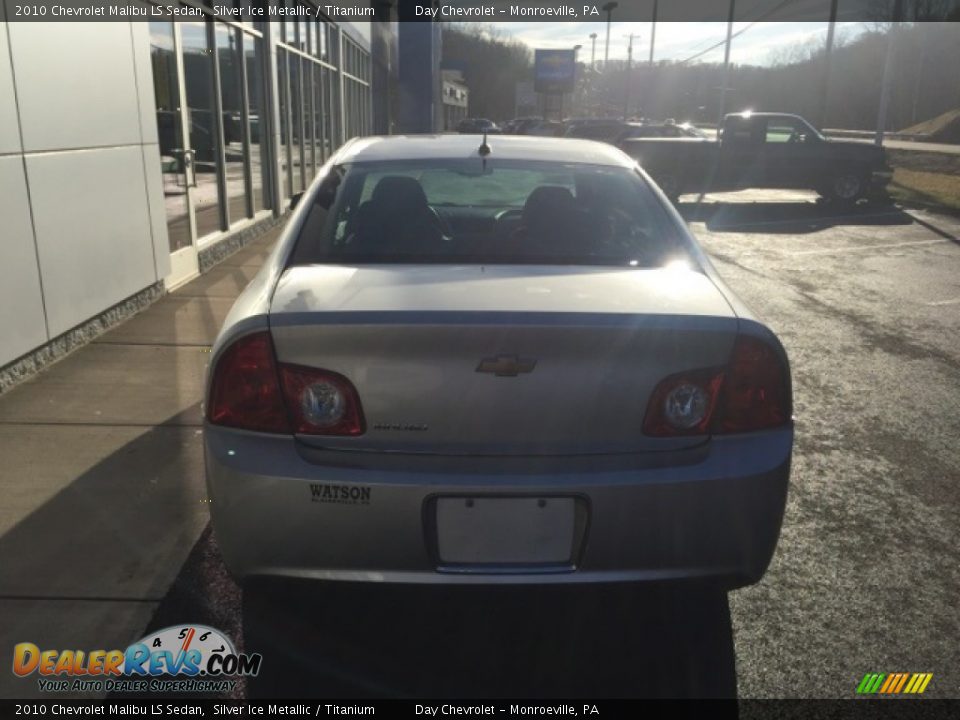 2010 Chevrolet Malibu LS Sedan Silver Ice Metallic / Titanium Photo #6