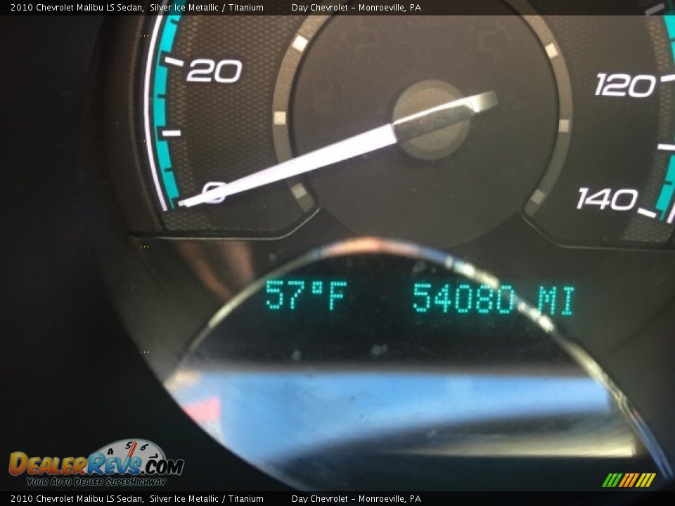2010 Chevrolet Malibu LS Sedan Silver Ice Metallic / Titanium Photo #12