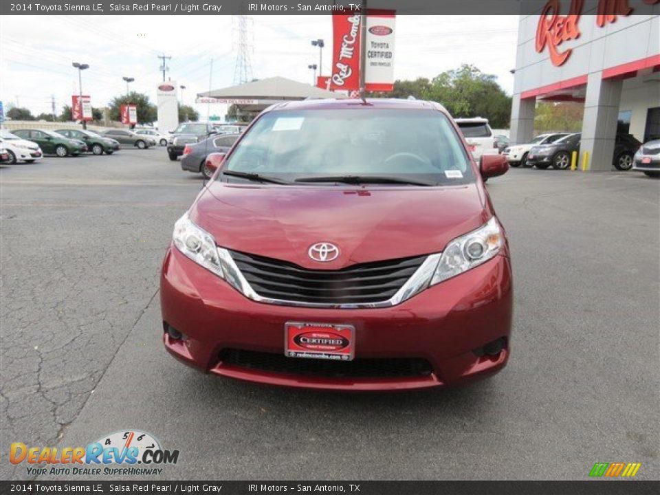 2014 Toyota Sienna LE Salsa Red Pearl / Light Gray Photo #3