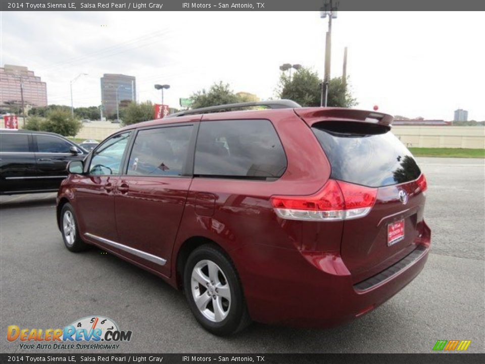 2014 Toyota Sienna LE Salsa Red Pearl / Light Gray Photo #6