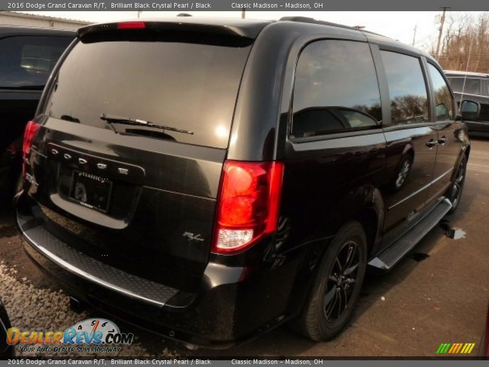 2016 Dodge Grand Caravan R/T Brilliant Black Crystal Pearl / Black Photo #2