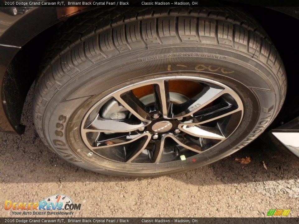 2016 Dodge Grand Caravan R/T Brilliant Black Crystal Pearl / Black Photo #10