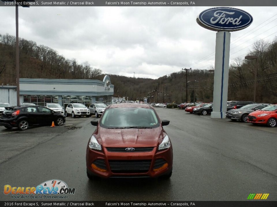 2016 Ford Escape S Sunset Metallic / Charcoal Black Photo #3