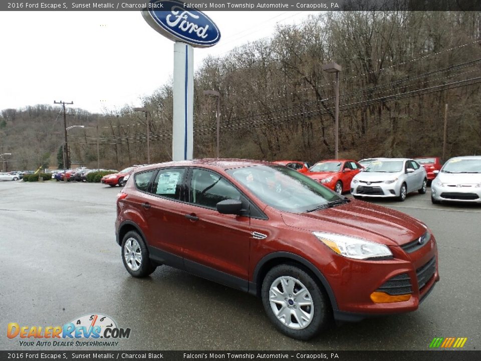 2016 Ford Escape S Sunset Metallic / Charcoal Black Photo #4