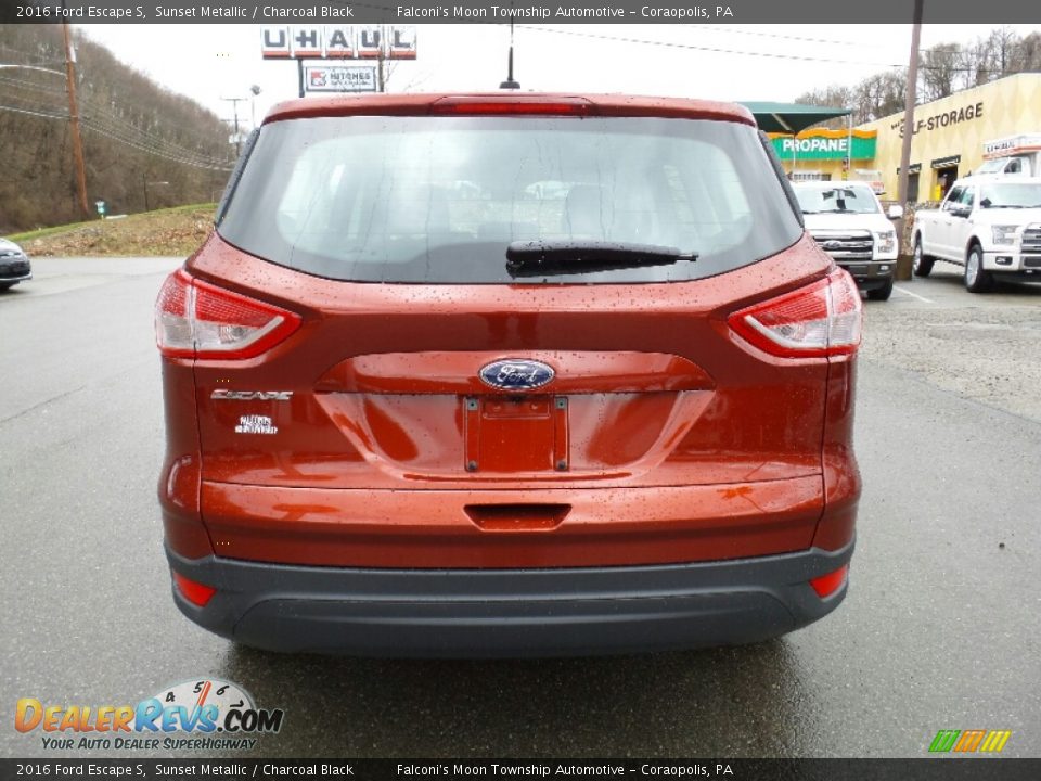 2016 Ford Escape S Sunset Metallic / Charcoal Black Photo #5