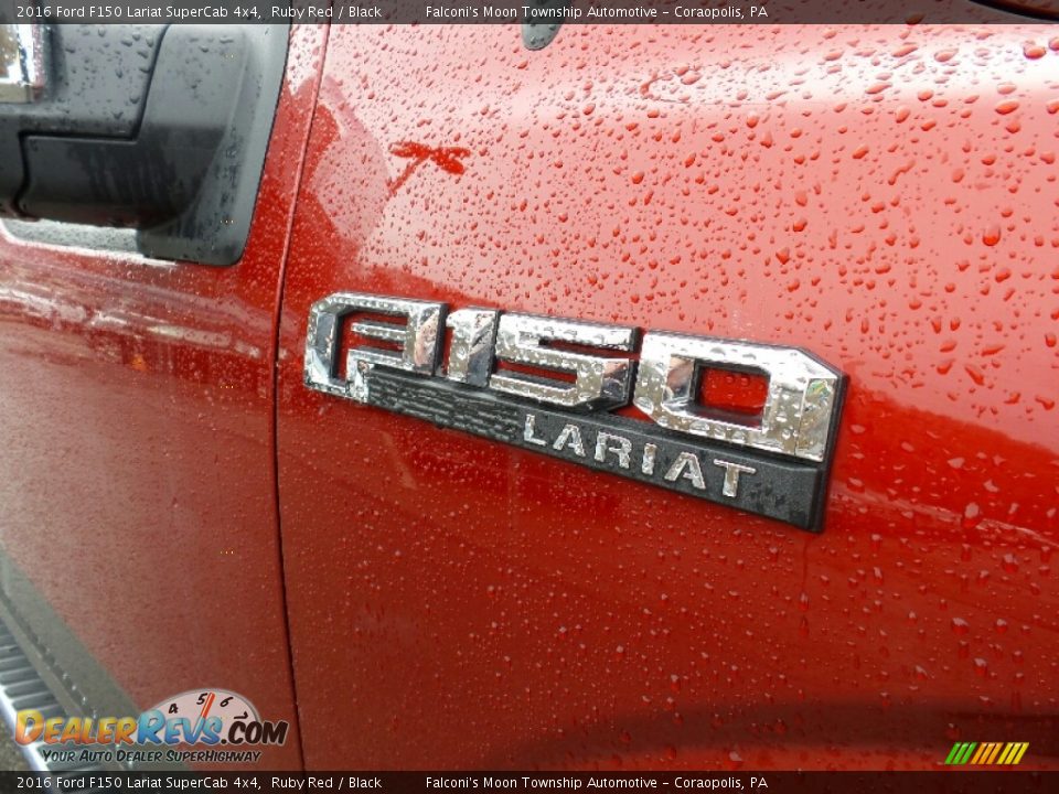 2016 Ford F150 Lariat SuperCab 4x4 Ruby Red / Black Photo #5