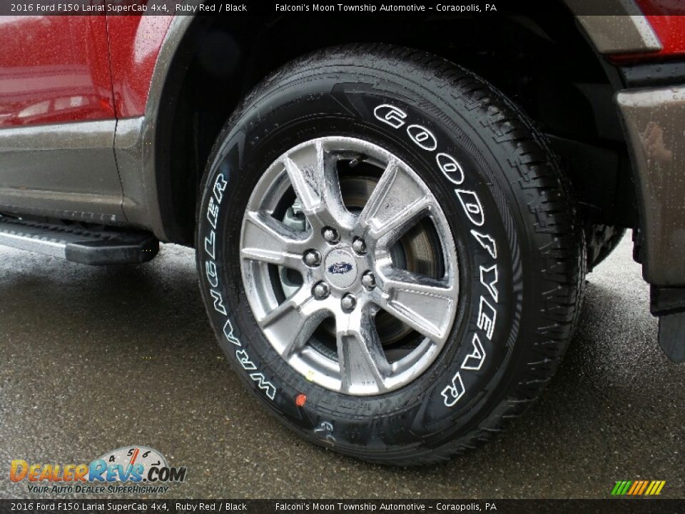 2016 Ford F150 Lariat SuperCab 4x4 Ruby Red / Black Photo #6