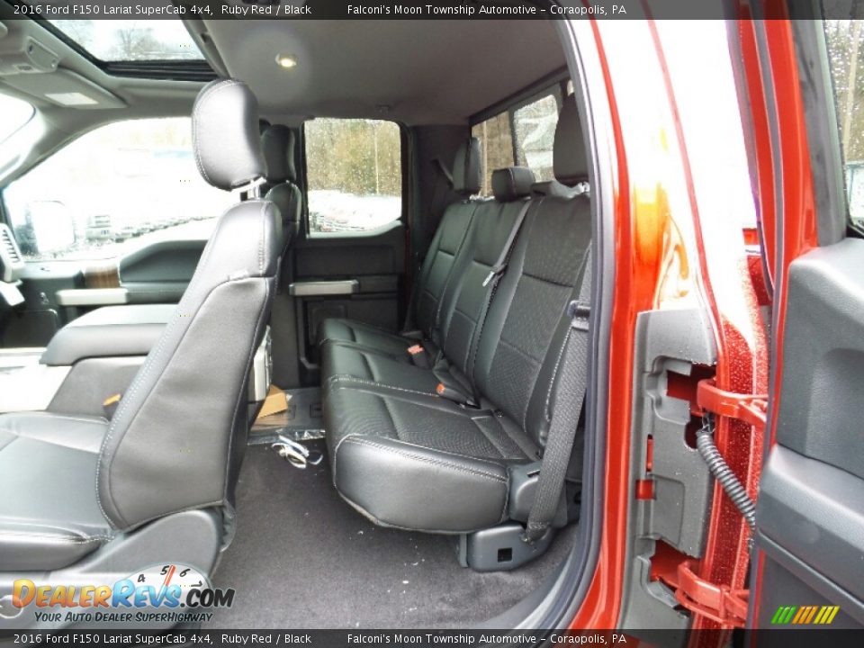 2016 Ford F150 Lariat SuperCab 4x4 Ruby Red / Black Photo #10