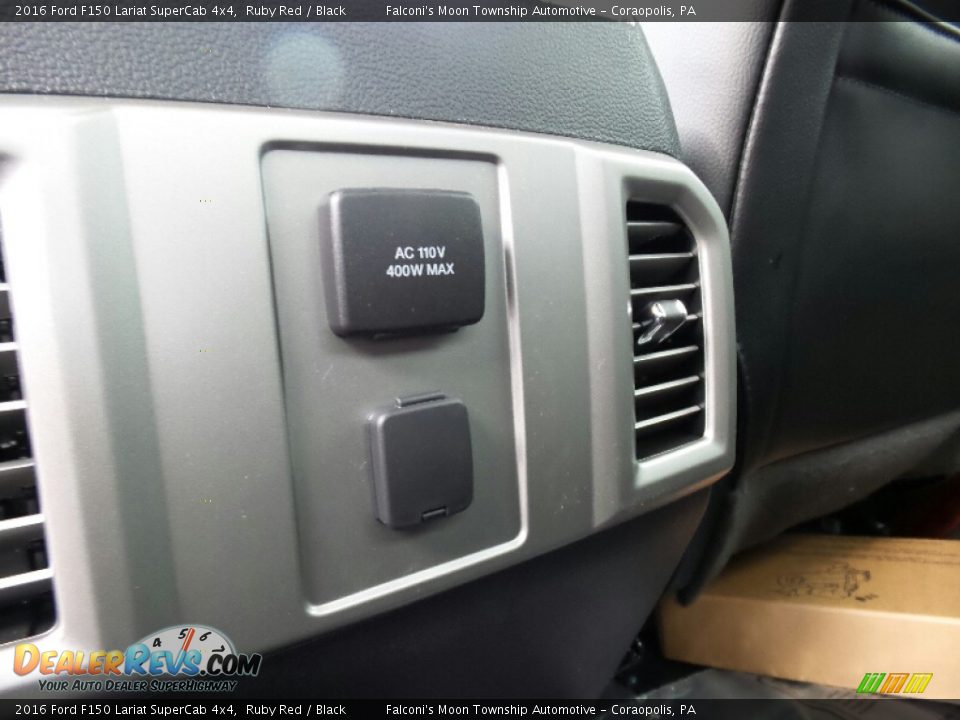 2016 Ford F150 Lariat SuperCab 4x4 Ruby Red / Black Photo #12