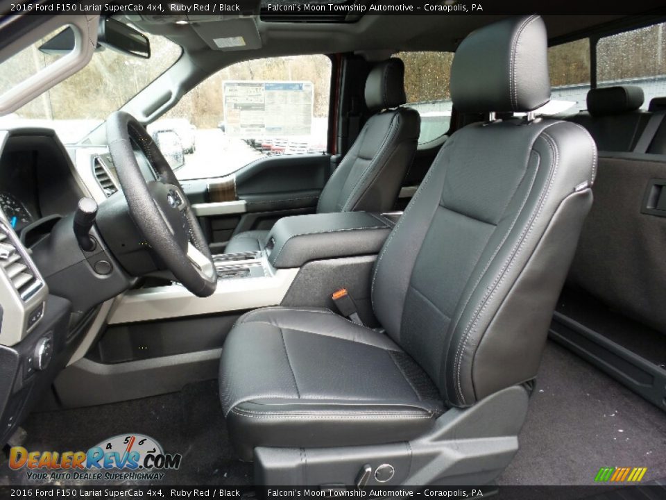2016 Ford F150 Lariat SuperCab 4x4 Ruby Red / Black Photo #15