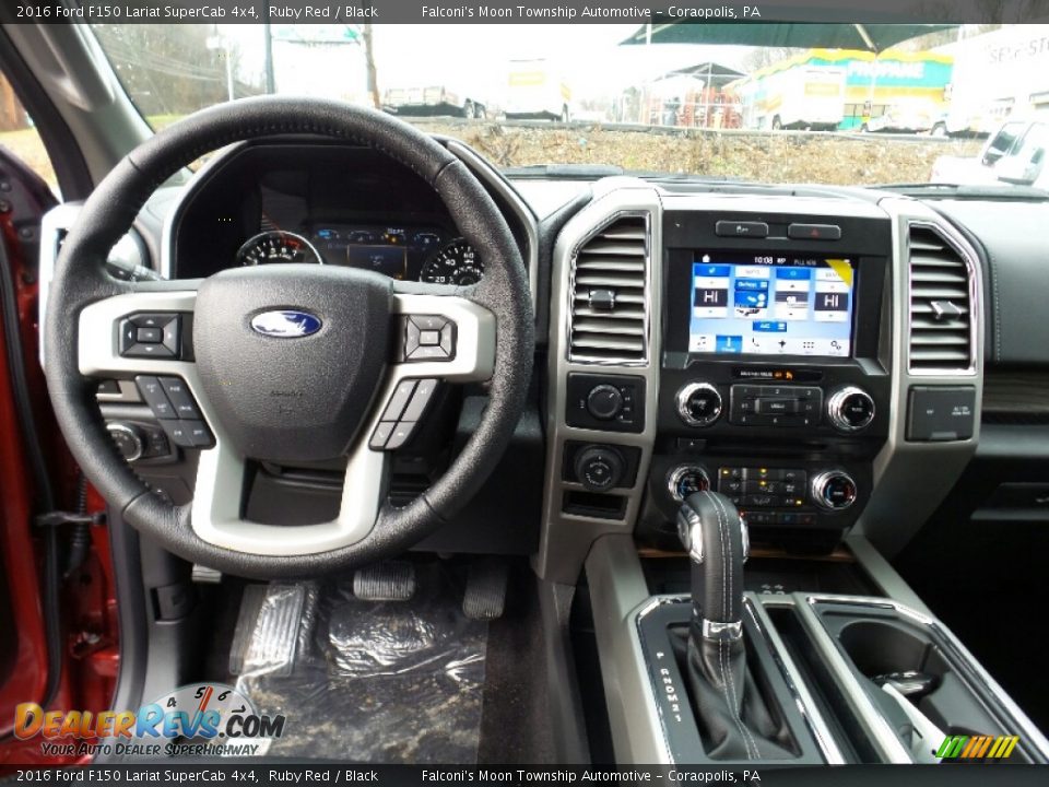 2016 Ford F150 Lariat SuperCab 4x4 Ruby Red / Black Photo #16