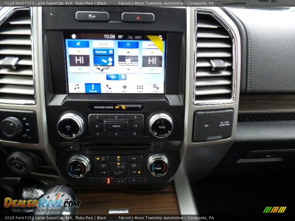 2016 Ford F150 Lariat SuperCab 4x4 Ruby Red / Black Photo #17