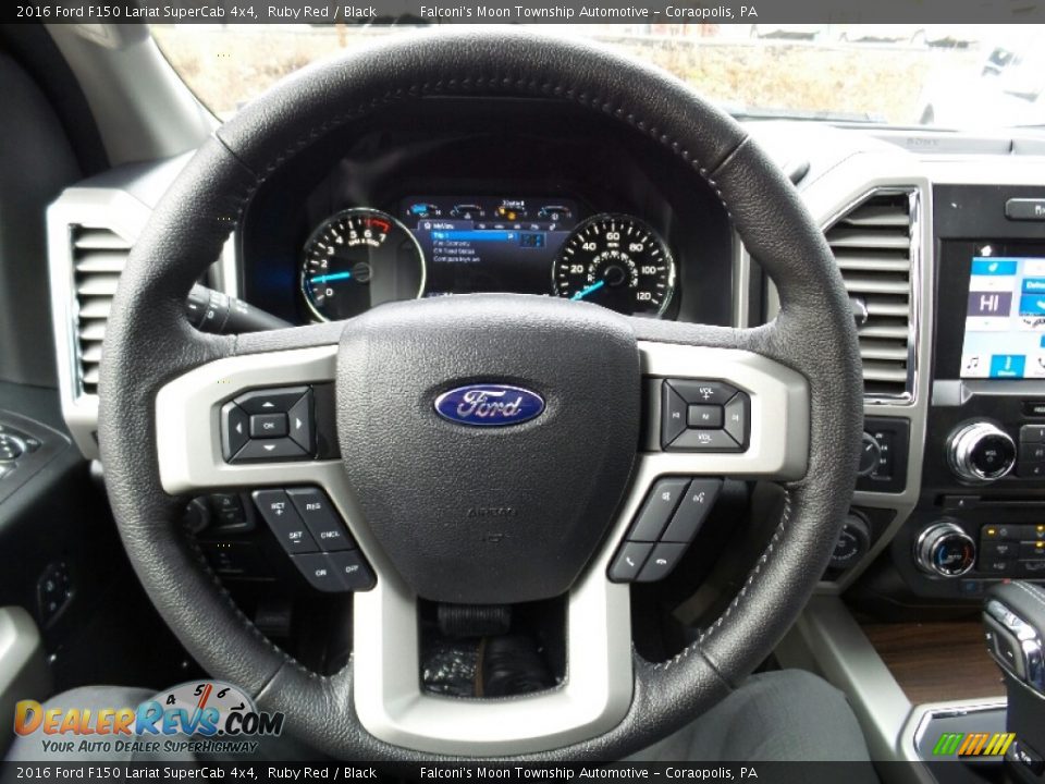 2016 Ford F150 Lariat SuperCab 4x4 Ruby Red / Black Photo #18