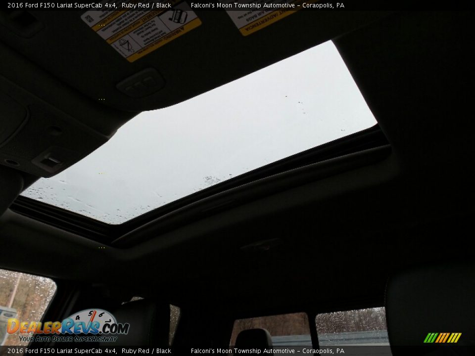 2016 Ford F150 Lariat SuperCab 4x4 Ruby Red / Black Photo #19