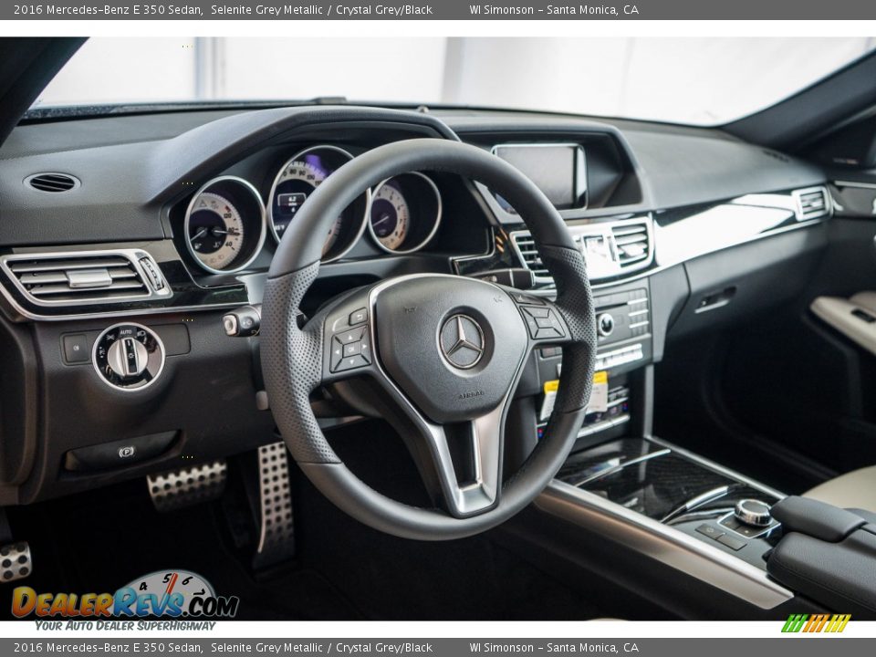 2016 Mercedes-Benz E 350 Sedan Selenite Grey Metallic / Crystal Grey/Black Photo #6