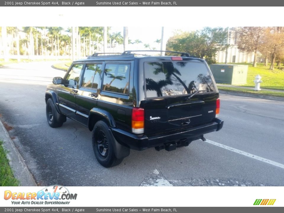 2001 Jeep Cherokee Sport 4x4 Black / Agate Photo #3