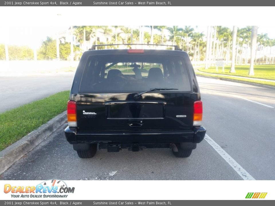 2001 Jeep Cherokee Sport 4x4 Black / Agate Photo #4