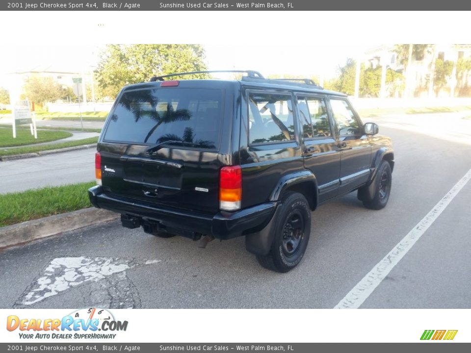 2001 Jeep Cherokee Sport 4x4 Black / Agate Photo #5