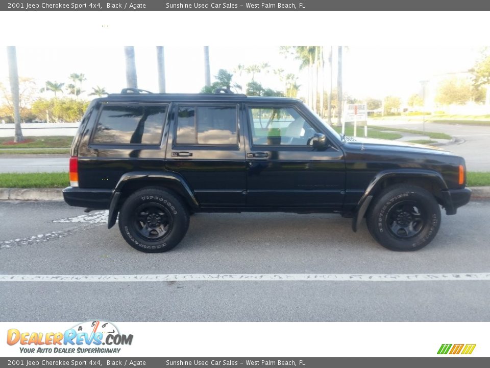 2001 Jeep Cherokee Sport 4x4 Black / Agate Photo #6