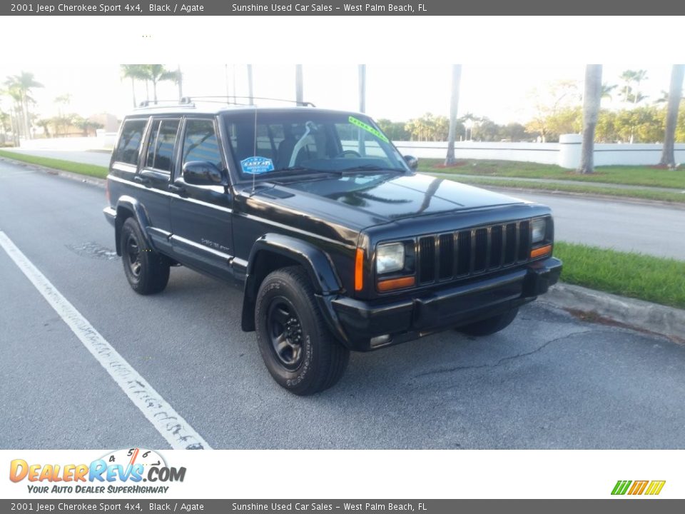 Front 3/4 View of 2001 Jeep Cherokee Sport 4x4 Photo #7