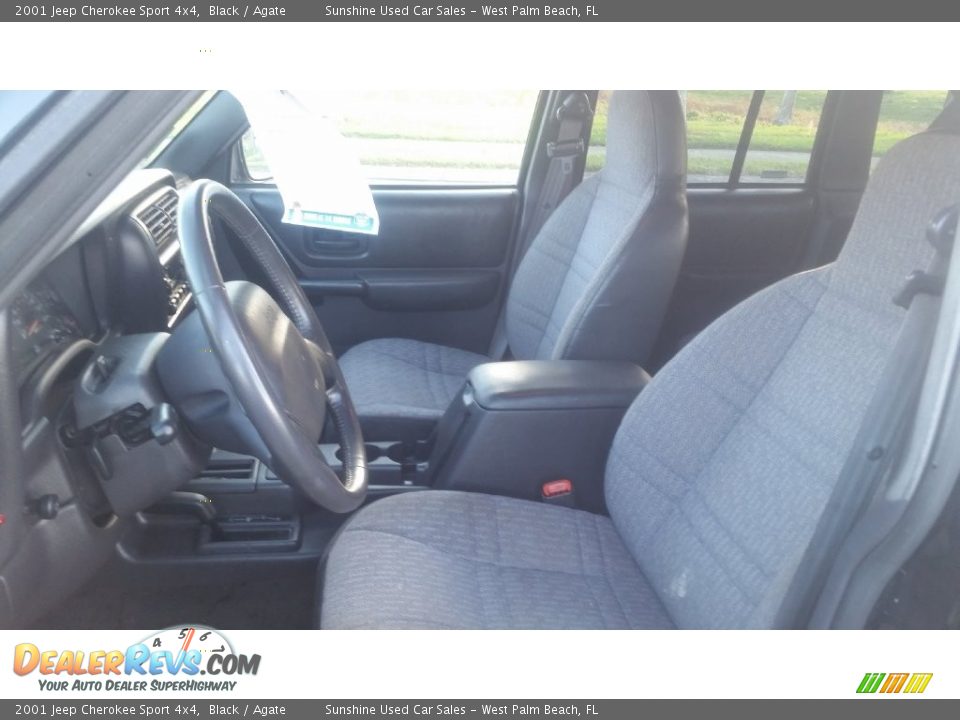 2001 Jeep Cherokee Sport 4x4 Black / Agate Photo #9