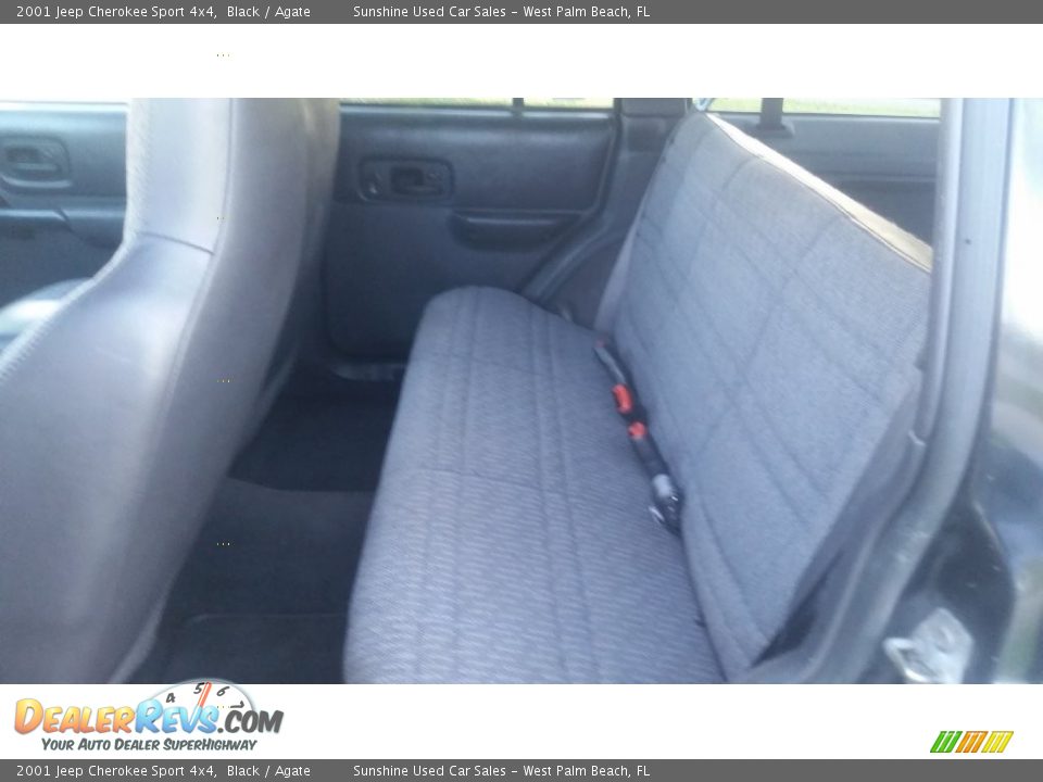 2001 Jeep Cherokee Sport 4x4 Black / Agate Photo #12