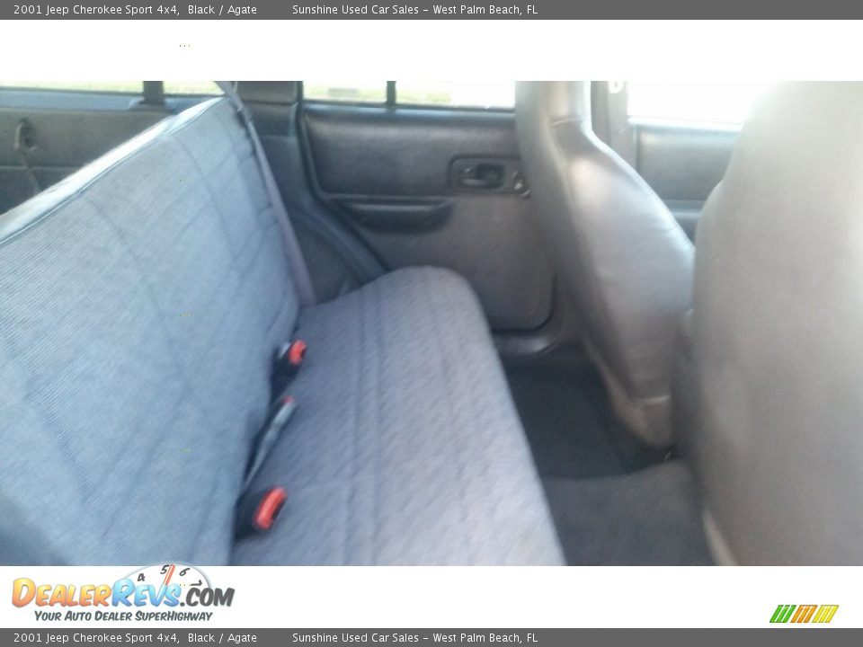 2001 Jeep Cherokee Sport 4x4 Black / Agate Photo #16