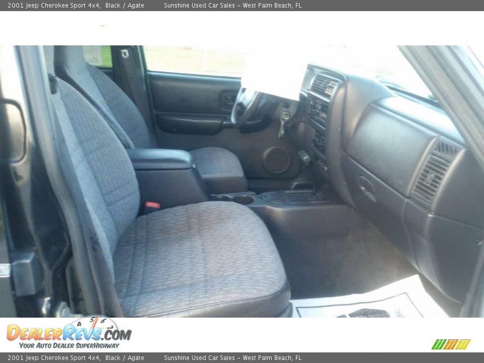 2001 Jeep Cherokee Sport 4x4 Black / Agate Photo #19