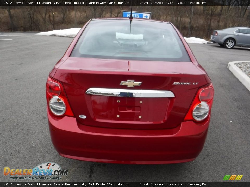 2012 Chevrolet Sonic LT Sedan Crystal Red Tintcoat / Dark Pewter/Dark Titanium Photo #8
