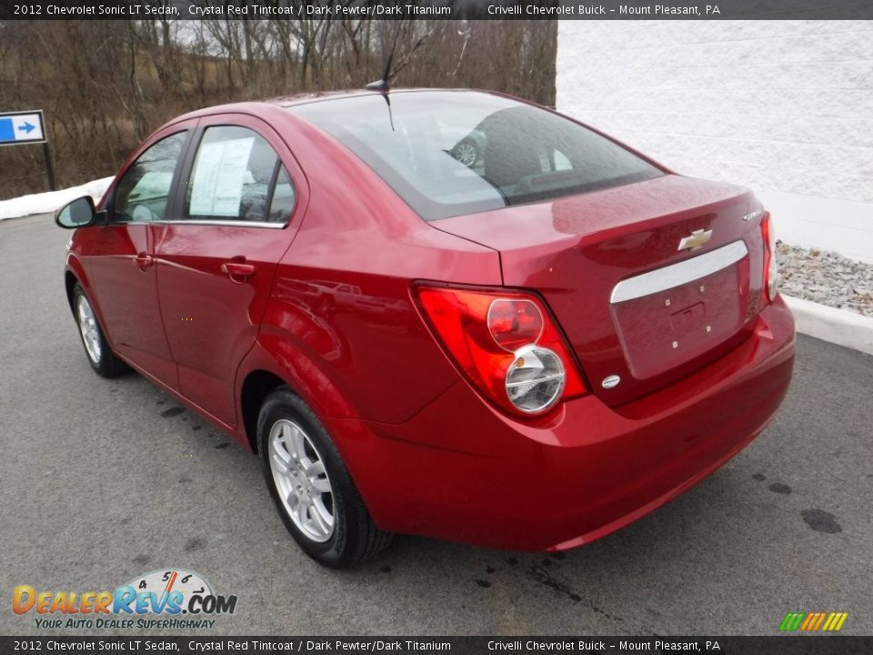 2012 Chevrolet Sonic LT Sedan Crystal Red Tintcoat / Dark Pewter/Dark Titanium Photo #9