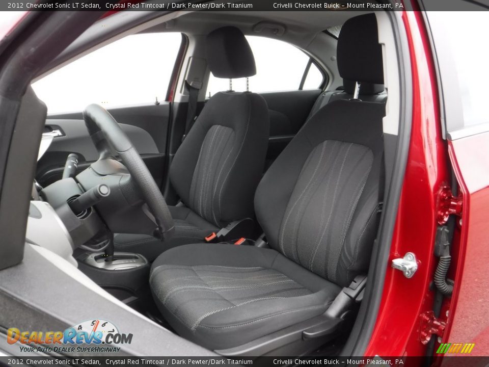 2012 Chevrolet Sonic LT Sedan Crystal Red Tintcoat / Dark Pewter/Dark Titanium Photo #14